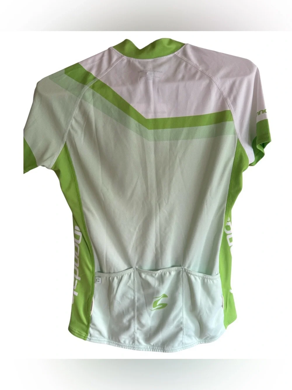 NWT Cannondale Women’s Cycling Jersey lime Green White 1/4 Zip Bike